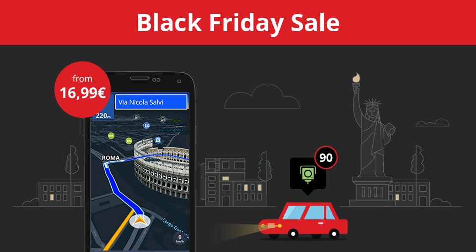 SygicOfficial's tweet photo. #BlackFriday #sale is on! Get a Sygic Lifetime Premium #Navigation for the lowest price ever! https://t.co/osxFl993UX https://t.co/KpfKhcpP1w