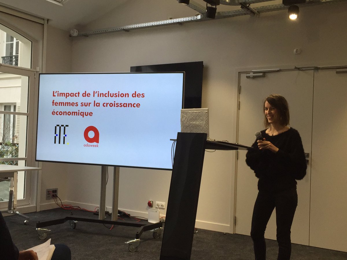 Gabrielle_BGB's tweet photo. Roxane Bibard, @FTF_io s'intéresse à l'inclusion des femmes sur La croissance économique @AdaWeek #adaweek https://t.co/KYs3Dy690H