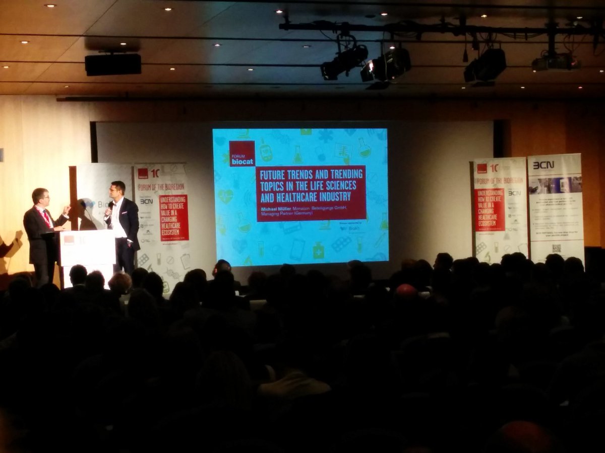 marinanocnir's tweet image. Michael Muller on stage! Room for health innovation and current trends #ForumBioRegion