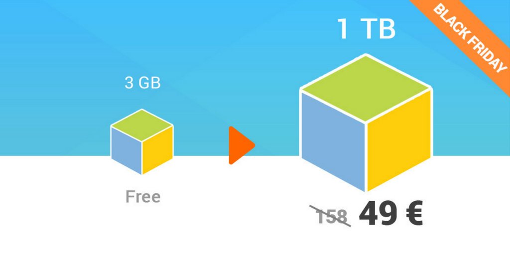 Memopal's tweet photo. It's #blackfriday time! We couldn't miss this chance to offer you a crazy deal!
1TB for 49€ instead of 158€ Join now https://t.co/k9jvai8lgO https://t.co/eEMBDqfMau