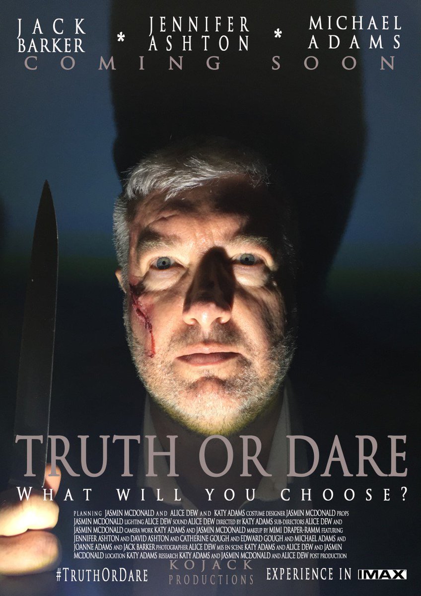 TruthOrDareA2's tweet photo. IN CINEMAS SOON...

TRUTH OR DARE

#TruthOrDare #PlayToSurvive https://t.co/NvKjKMGWzs