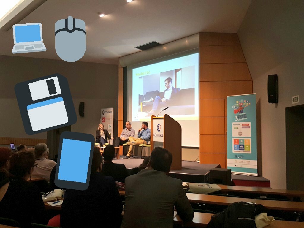 Fredmandin's tweet photo. Excellent après-midi passé à la @ccivendee pour le 2ème #fdn85. #cloud #digital #numerique and co https://t.co/nlF3qUUWNa