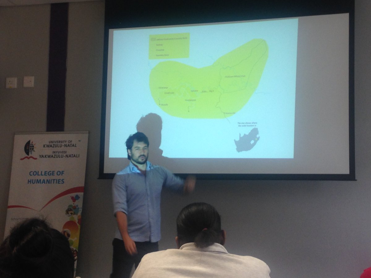 DrKassahun's tweet photo. #ukznclimateaction Dr Adrian presenting South Africa's biodiversity economy  landscape @SARCHIPOVERTY https://t.co/wIV2CmJT2i