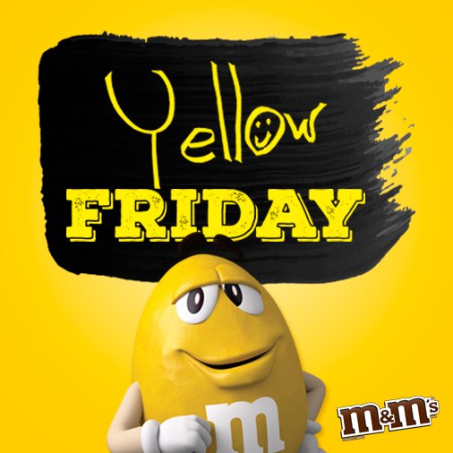 mms_es's tweet photo. Nada de #BlackFriday, nosotros somos más de celebrar el #YellowFriday. Sorteamos 5 sudaderas + M&amp;M's. ¿Te apuntas a la fiesta? ¡Haz RT! 🎉🙌 https://t.co/owsCiqAJIq