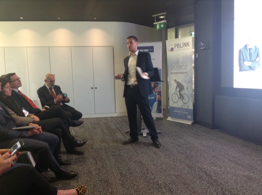 pb_link's tweet photo. @StuartDearden1 invites entrepreneurs to use all of the many tools available at Entrepreneurial Spark to grow their businesses #BizForumPL https://t.co/ckBPNO5iAq