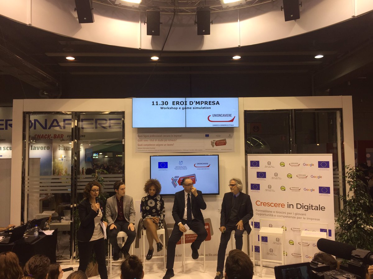 Si parte! A #joborienta <a href="/lidiamarongiu/">Lidia Marongiu</a> presenta il panel "Eroi di impresa" <a href="/unioncamere/">Unioncamere</a> <a href="/FiloUnioncamere/">Filo Unioncamere</a> <a href="/eroidimpresa/">Eroi di Impresa</a> #eroidimpresa
