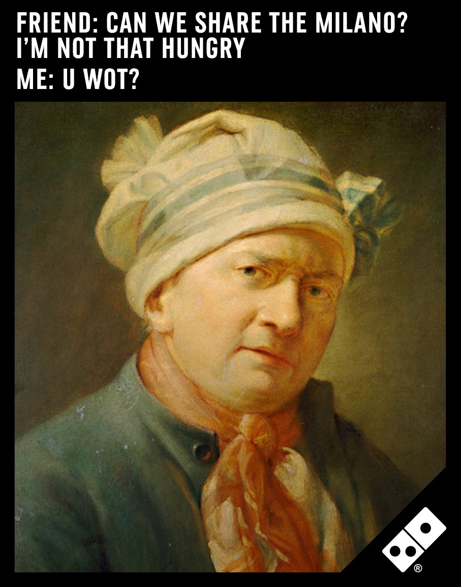 Dominos_UK's tweet photo. We guess there is such a thing as a silly question.... 😅 View more #Memesterpieces here: https://t.co/31ALkiW0LC #Masterpizzas https://t.co/suTzj8ciGK