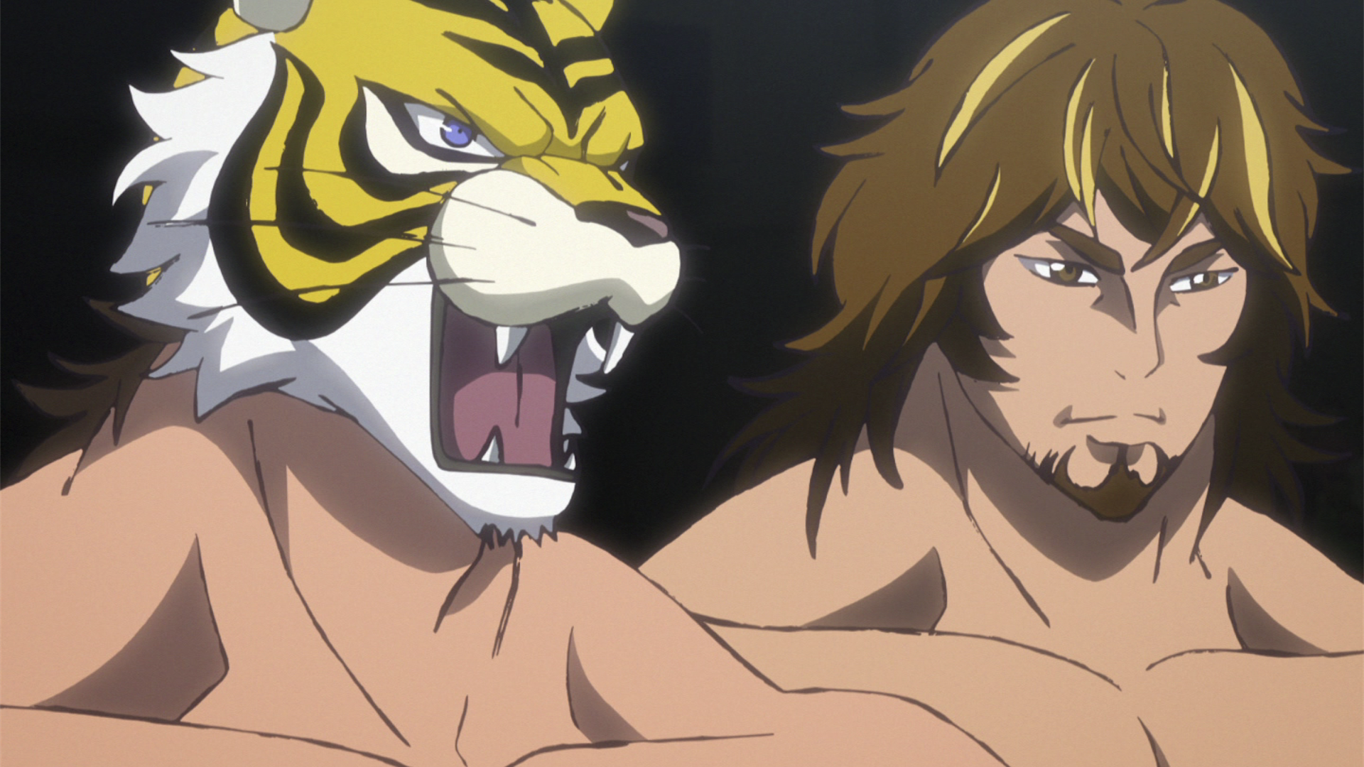 アニメ タイガーマスクw 公式 棚橋ファンの皆様お待たせしました 8話ではタイガー 棚橋の二人がタッグを組んでリングイン 対戦相手はバレットクラブ バッドラック ファレ タマ トンガ 棚橋選手のフィニッシュ ホールドも見事再現しています
