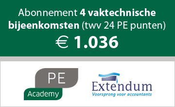 Extendum's tweet image. pe-academy.nl/accountant/vak…