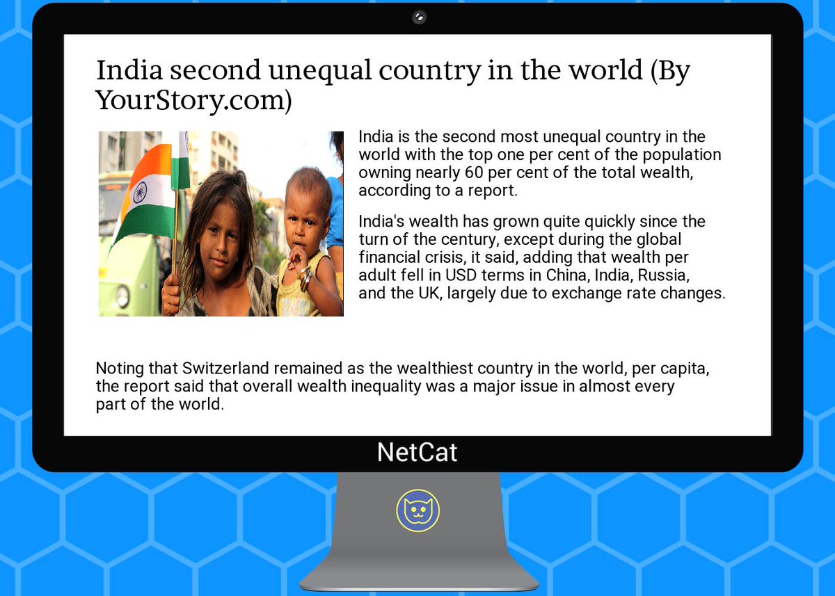 NetCatStartup's tweet image. #startup #summary:  #india second unequal  #country in the  #world