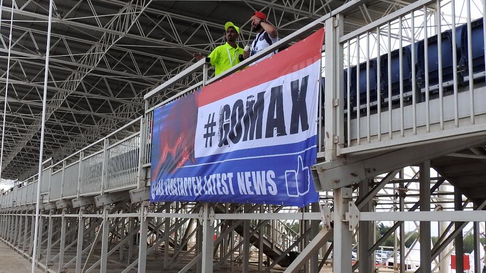 Marco111267's tweet photo. The power of Social Media! YES! you can hang them @ @ymcofficial #GoMax Max Verstappen Latest News friends! #SpotTheFlags at FP2 #ABUDHABIGP https://t.co/djp7UdHvSL