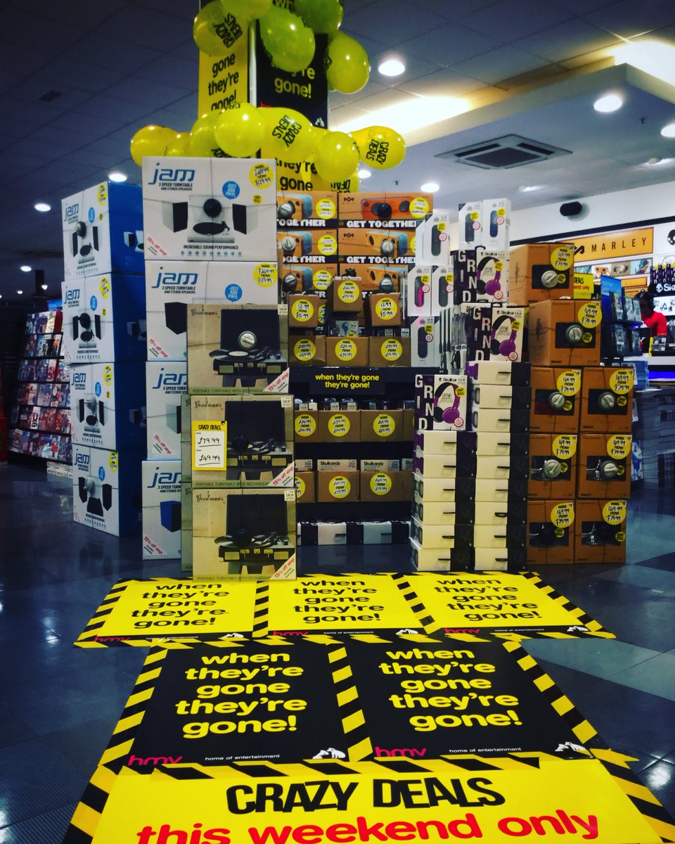 hmvNorwich's tweet photo. CRAZY DEALS! CRAZY DEALS! CRAZY DEALS! @hmvtweets @intuChapelfield #norwich #games #tech #dvdboxsets #turntables https://t.co/5L3yQtD9Uz