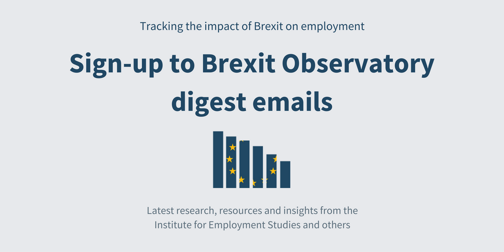 BrexitObserv's tweet image. Email digests with the latest resources and research on the impact of Brexit on employment. Sign up today: eepurl.com/CNg9n