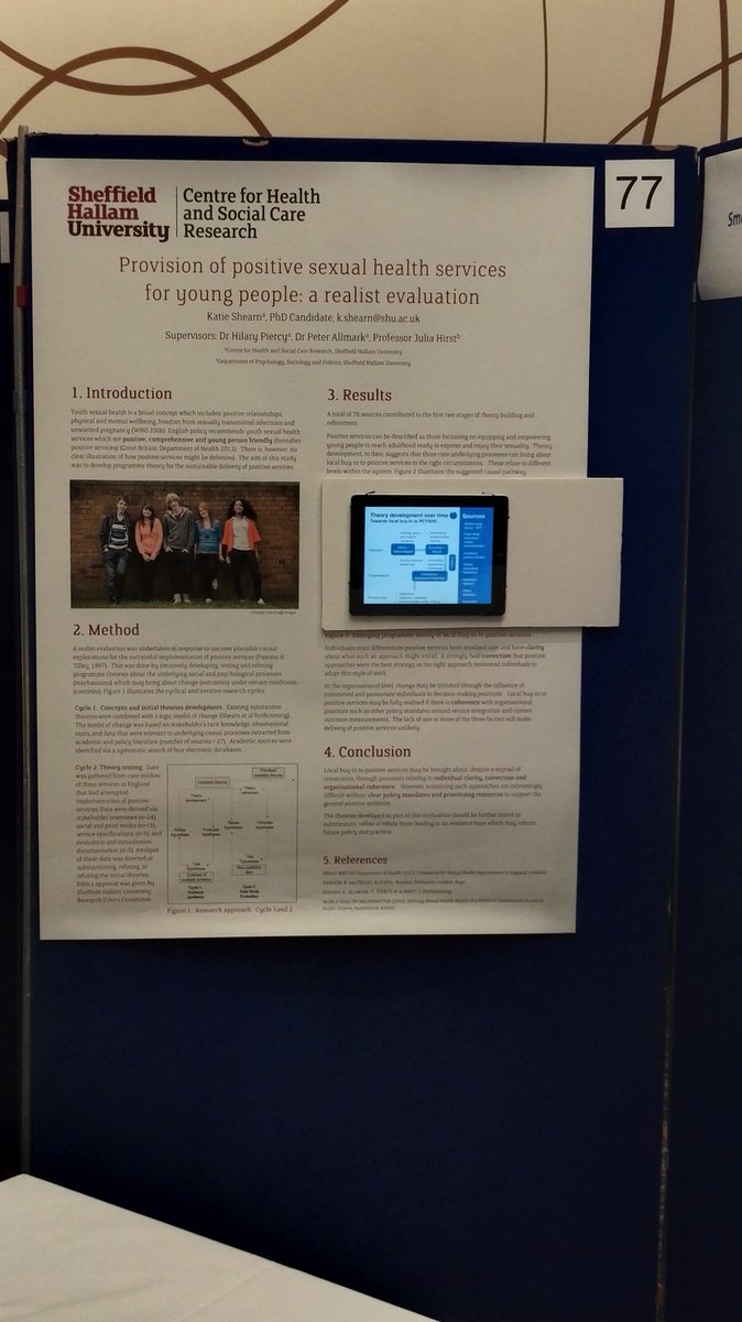 katieshearn1's tweet photo. Trying to innovate poster presentation of #realist research findings at #PHSci conference #willithold? https://t.co/tuleuQlwhy
