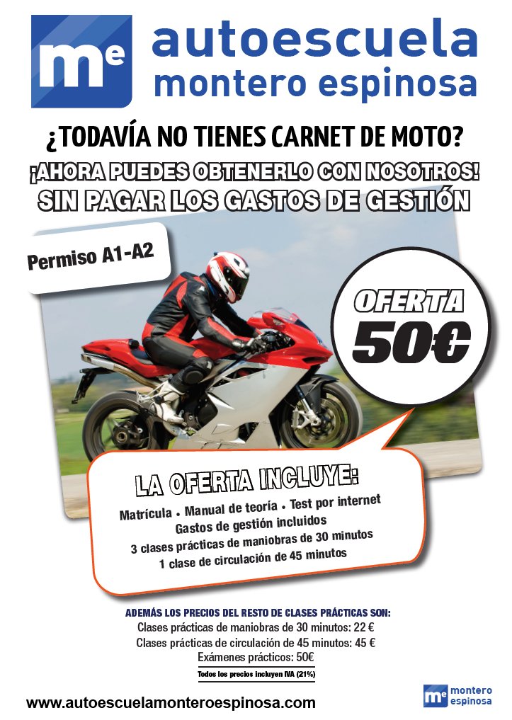 ameFuenlaCentro's tweet photo. Hasta el 19 de Diciembre, tenemos nuestra oferta de Moto de 50€ a sólo 19€. ¡¡Es nuestra mejor oferta de moto!!. No te la pierdas... https://t.co/UHCP0cXoGz