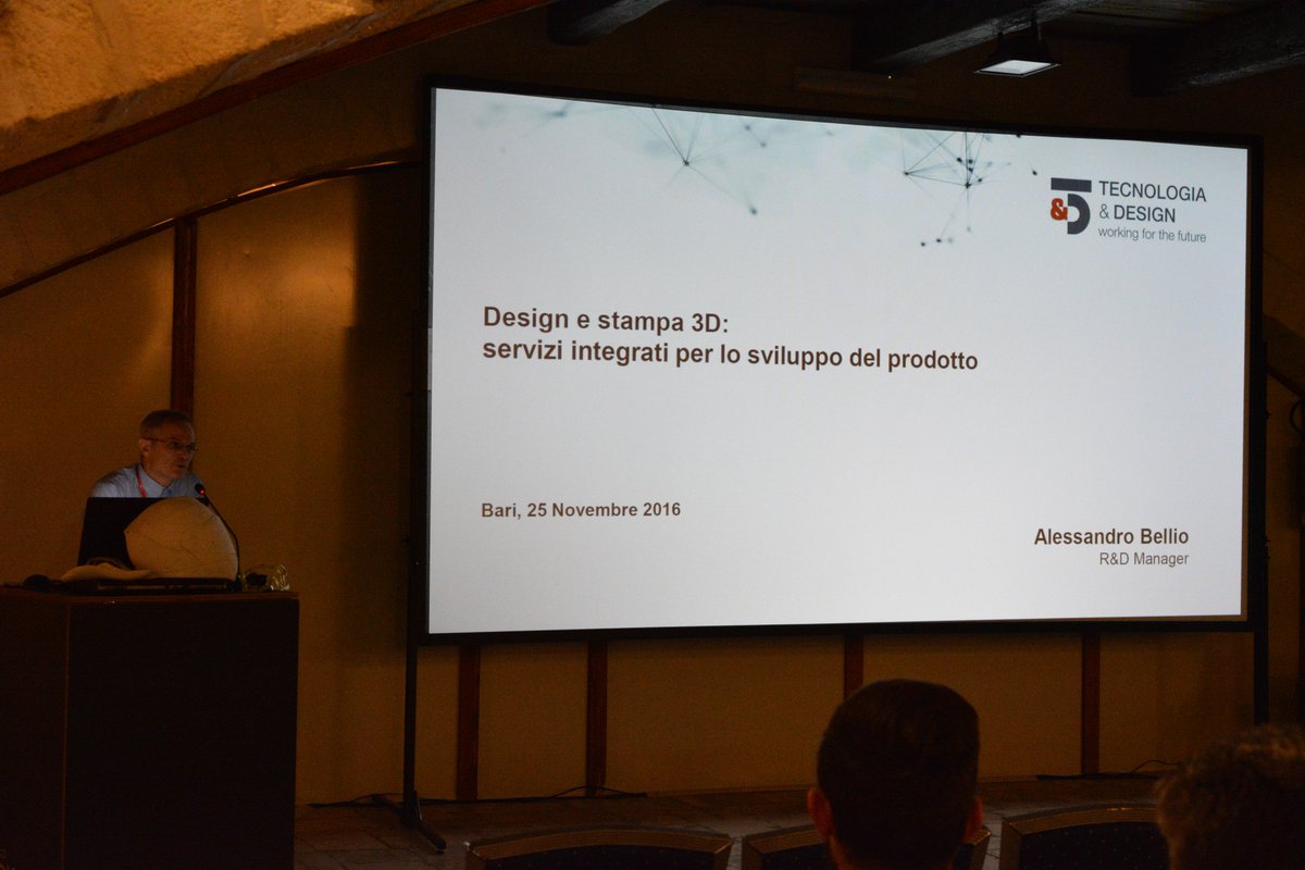 easydrom's tweet photo. #TecnologiaeDesign al #PPA2016 parla di #Design e #Stampa3D : servizi integrati per lo sviluppo del prodotto.
Relatore: Alessandro Bellio https://t.co/RSxmSTh3yz