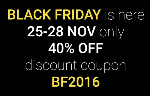 modelplusmodel's tweet image. Welcome to our Black Friday sale!
Use coupon BF2016 for 40% off