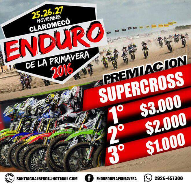 EnduroPrimavera's tweet photo. Primer jornada del #edp6 en Claromeco con Viernes SUPER ! Supercross y Super ATV no te lo pierdas!! @TurismoPBA @3ArroyosTurismo @rcc979 https://t.co/OpIMAsd3Kp