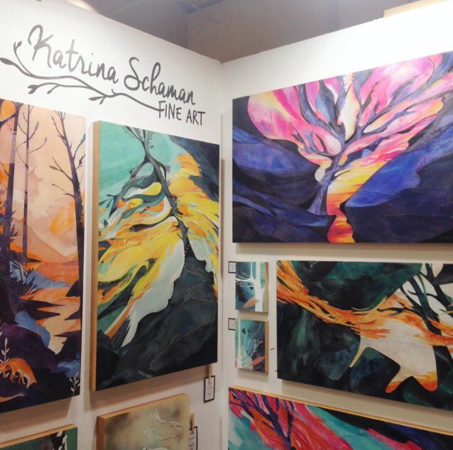 WalnutStudios's tweet photo. Going to the One of a Kind Show this wkend? Check out #walnutstudios artist @KatrinaSchaman booth J12 #OOAKX16 #Toronto #yyz #art #lanscape https://t.co/kRySLQgNRF