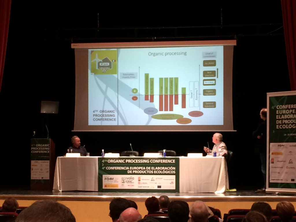 synabio's tweet photo. #4OPC @IFOAMEU JM Leveque -Triballat Noyal- impacts et externalités de la transformation #bio #organic #organicprocessing #PME https://t.co/RWgXobOIwj