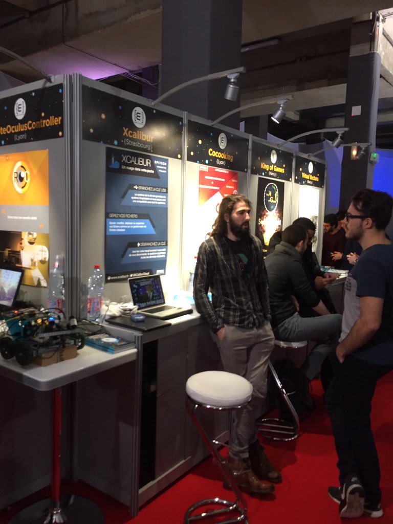 XCaliburCloud's tweet photo. Come check the #XCalibur team in #Paris today and tomorrow -25/26 november- during the #Epitech Innovative Project forum 😁👍 https://t.co/G46vlrWo29