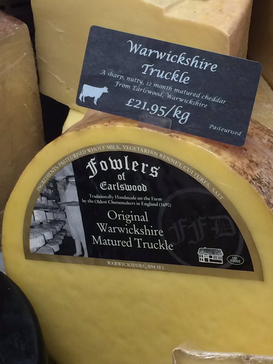Original <a href="/FowlersCheese/">Fowlers Cheesemakers</a> Warwickshire matured truckle tasting <a href="/wykhamp/">Wykham Park</a> delicious!