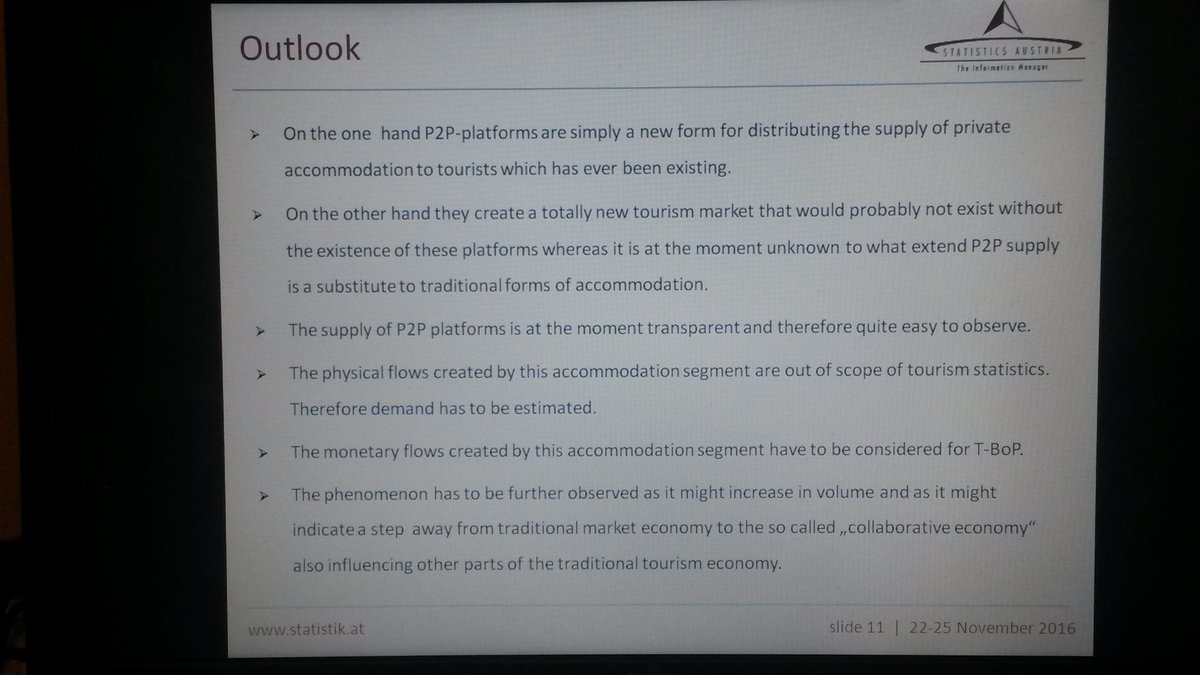 .<a href="/STATISTIK_AT/">Statistik Austria</a> an outlook of the phenomenon of P2P Platforms in tourism #GFTS2016Venice