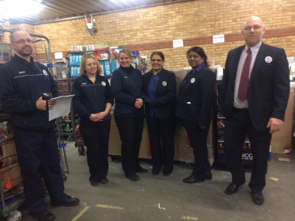 Service huddle today busy day ahead but not going to lose the customer focus