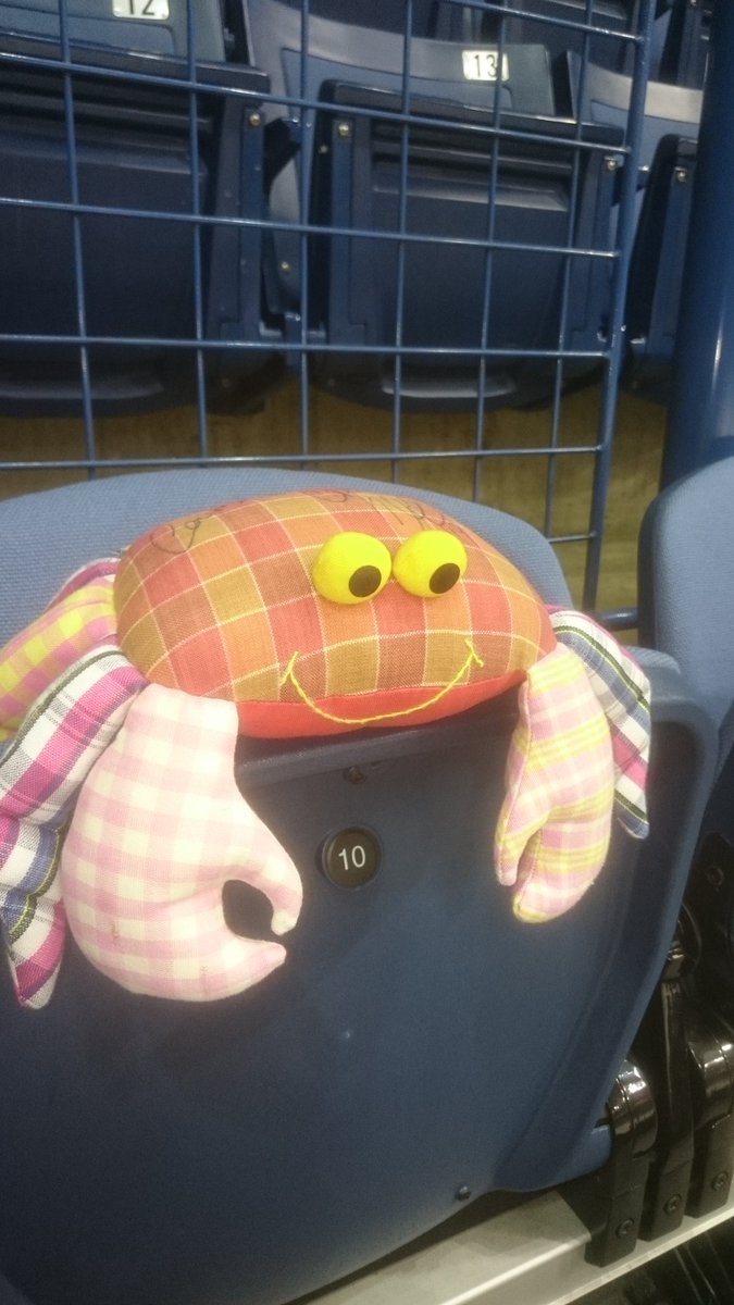 grumpyminer66's tweet image. Colin The Crab can't wait to take his Block 11 seat at tonights @PanthersIHC vs @BelfastGiants. His GB idol @sheds19 is back at the NIC.