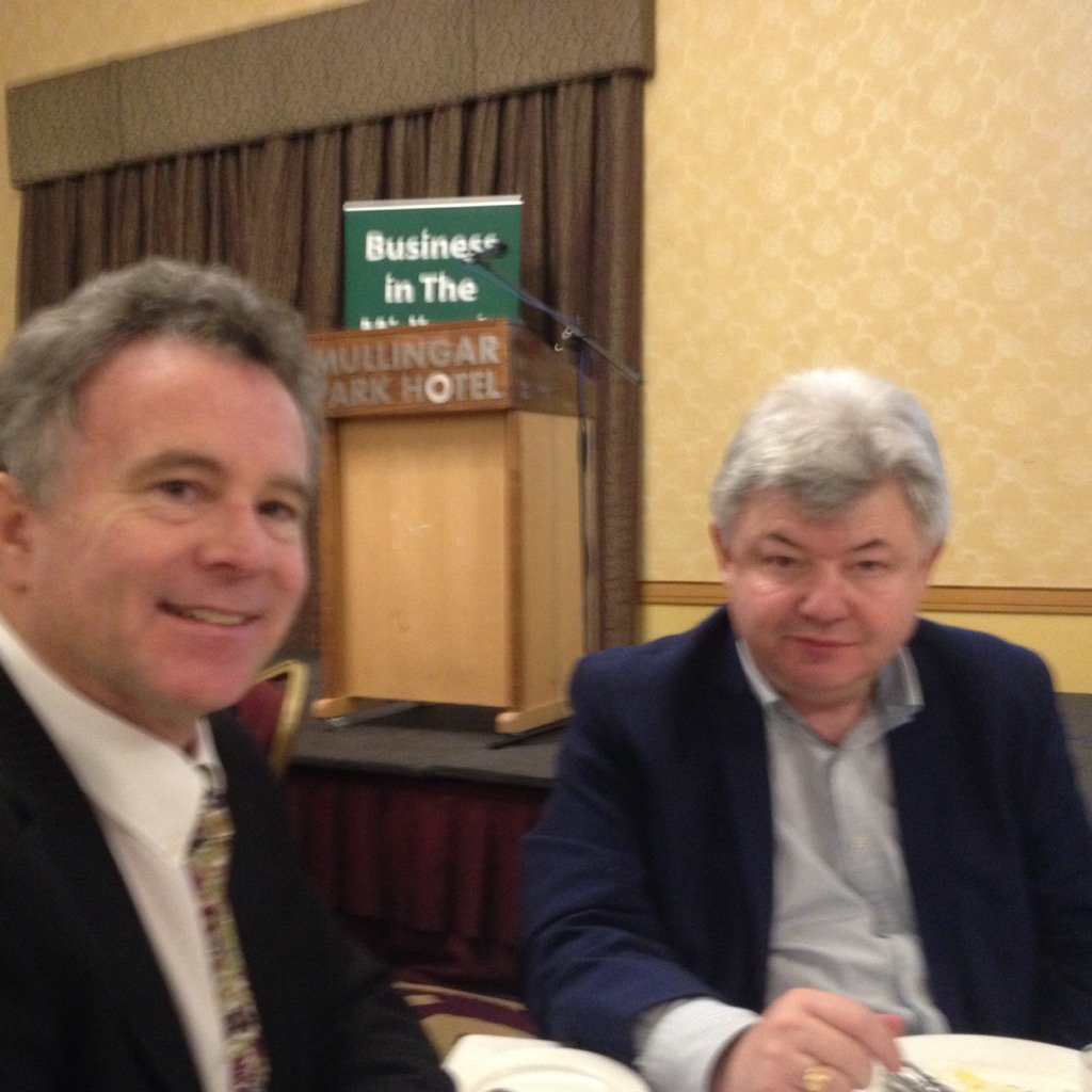 mullingarpark's tweet photo. #bitm2016 welcome Sean Fleming Teachta Dala at this mornings business in Midland breakfast #mullingarpark  #midlands https://t.co/dzmVjv4ren