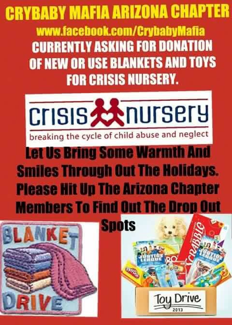 crybaby_mafia's tweet image. #CryBabyMafia #ArizonaChapter #Donations #CrisisNursery