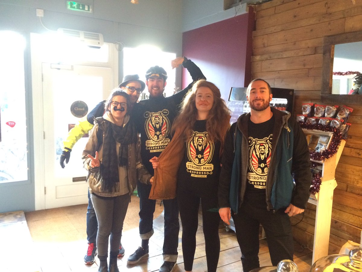 Nice surprise from the Extract team today! <a href="/extractcoffee/">Extract Coffee</a> #strongmanride #movember