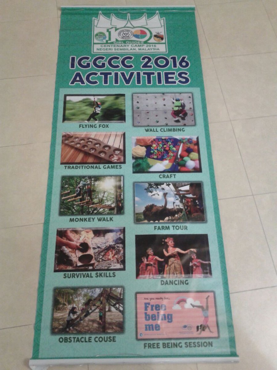 pputerimy's tweet photo. 700 campers, including #GirlGuides from 7 countries, will gather in Negeri Sembilan for #GGAM100 Centenary Camp #IGGCC2016 next week! https://t.co/JHGik1i8UA
