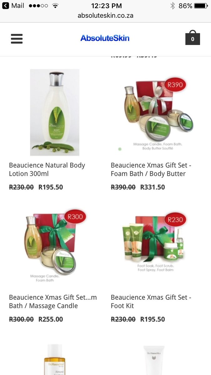 Beaucience's tweet photo. #beaucience gift boxes 30% less for #blackfriday online @AbsoluteSkinSA https://t.co/67qS2fkwqo