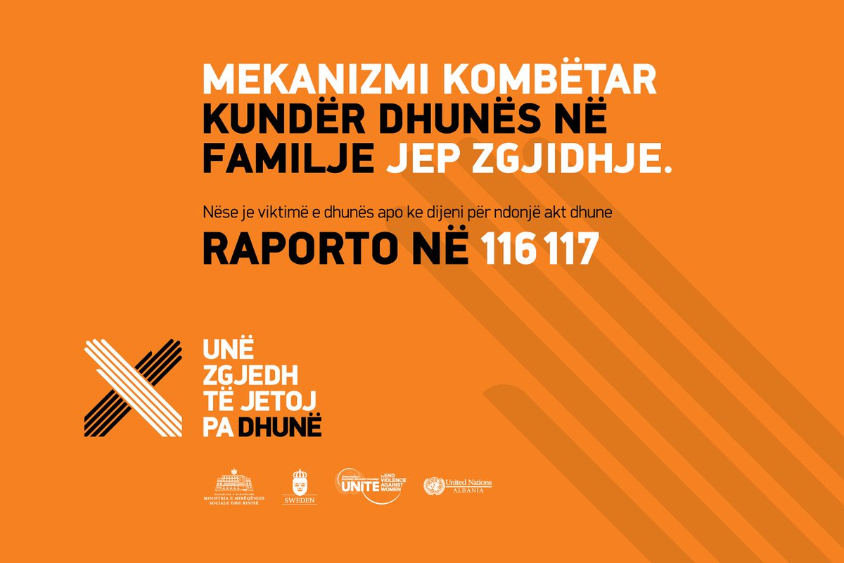 "Une zgjedh te jetoj pa dhune" po shkon ne te gjithe Shqiperine me <a href="/SocialeGovAL/">Ministria MMSR</a>. Denonoco dhunen kurdo dhe kudo qe ajo ndodh <a href="/SwedeninAL/">Sweden in Albania</a>