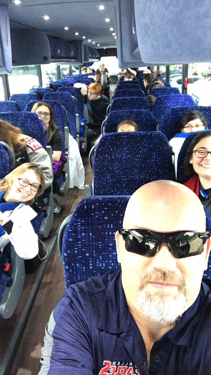 aggiewayne's tweet photo. On our way to San Angelo!! #txhsfb #GoEagles #AllenEagles #allenband https://t.co/vij9PfzLuV