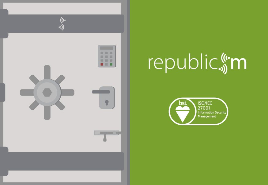 WeAreRepublic_M's tweet photo. Republic M! is proud to announce the extension of their ISO 27001 certificate. #ISO27001 #informationsecurity https://t.co/YFFn18HWIm