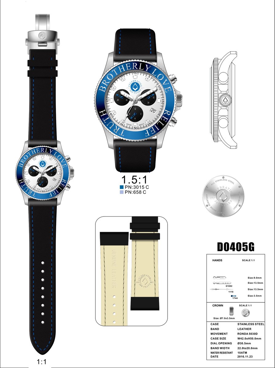fromevalley1975's tweet photo. To Celebrate the Tercentenary, we have produced this limited edition watch , for futher details and specification please direct message me. https://t.co/txTf8MEZ2l
