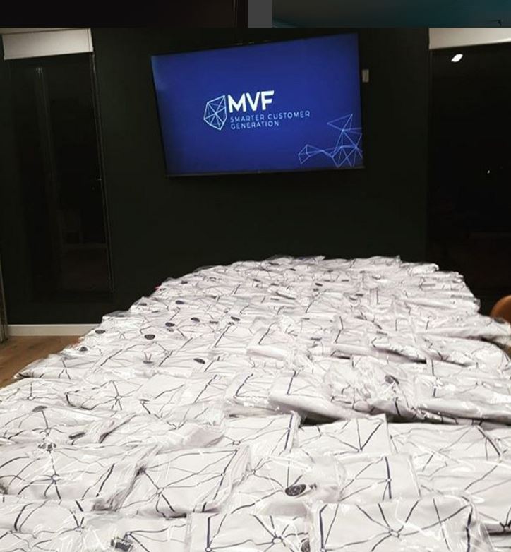 MVFGlobal's tweet photo. We celebrated our rebrand last night in our cafe bar complete with branded t shirts #rebrand #customergeneration #LeadGeneration #tech https://t.co/EI2YUCCE4I