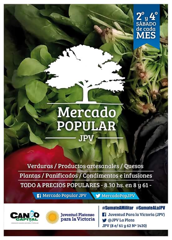 MercadoPopJPV's tweet photo. #Sabado 26/Nov #TenesMercado desde las 8.30 en 8 y 61 #LaPlata te esperamos #ProductosDeCalidad a #PreciosPopulares #PreciosQueSorprenden https://t.co/qhaol4wbMy