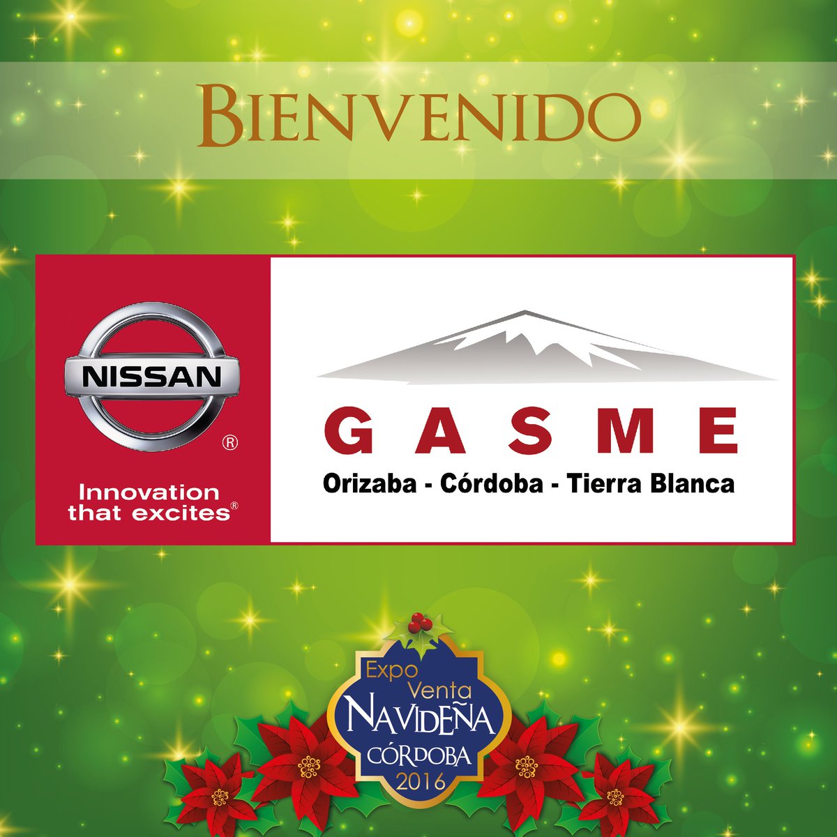 ExpoVentaNav's tweet photo. Le damos la bienvenida a @Nissan_mx  #Cordoba quien participará en esta #ExpoVentaNavideña del 2 al 4 de Diciembre en la arena Córdoba. https://t.co/f2N3ZNIrSa