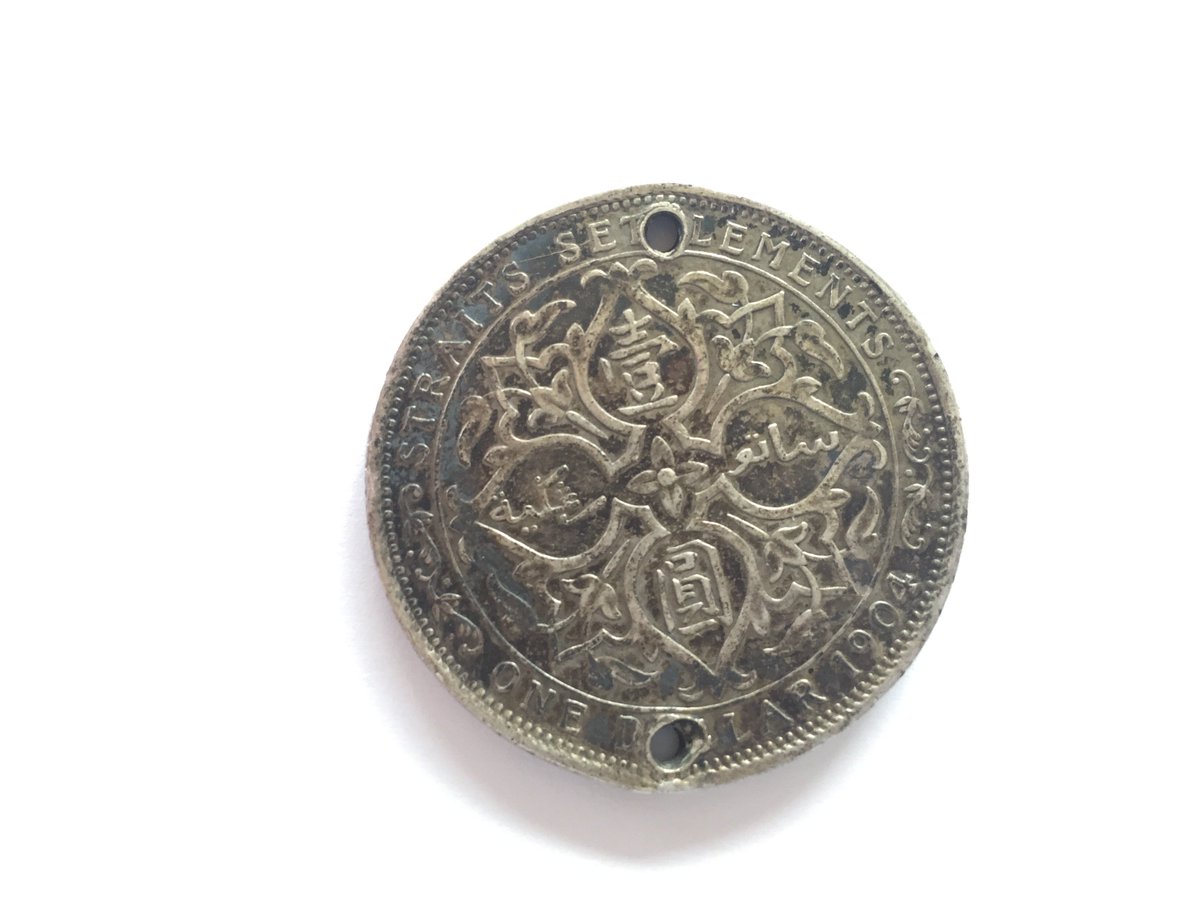 CoinMavin's tweet photo. Found this old coin in my collection... 1904 silver dollar from the Straits Settlements (now Malaysia).  https://t.co/wgeCYG1qAt https://t.co/wpaUOKnQqe