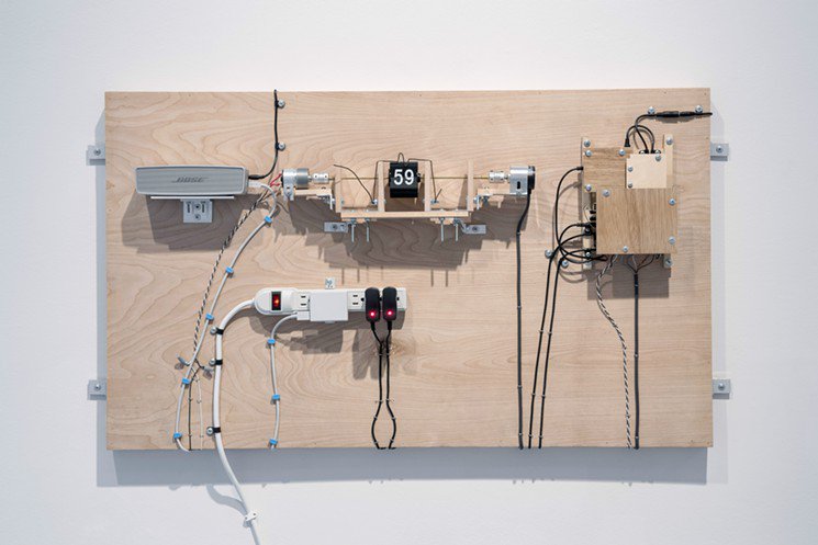 ArtAttackHP's tweet image. #JeffShore and #JonFisher make kinetic watchamacallit sculptures and they're on view @McClainGallery #shofish houstonpress.com/arts/flipping-…