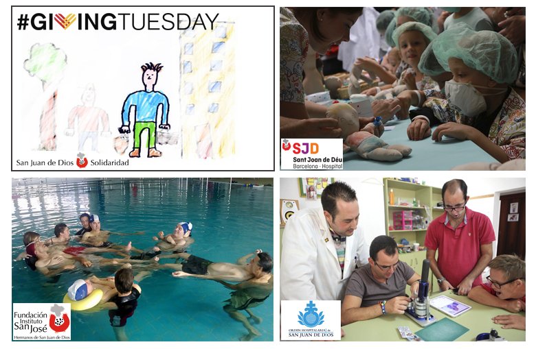 solidaritatSJD's tweet photo. Una alternativa al #BlackFriday es el #givingtuesday. San Juan de Dios te propone 4 proyectos con los que colaborar https://t.co/heCxTf6CEN https://t.co/UFozz3IFRr