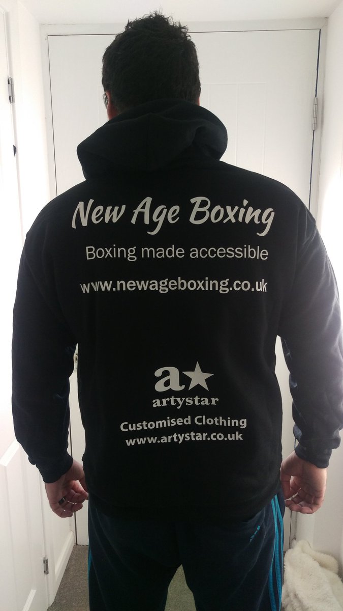 NewAgeBoxingUK's tweet photo. Massive thanks to @artystar_uk for the t-shirts and hoodies, they look ace 😘 for custom printing check them out:

https://t.co/jamnwJk6Ed https://t.co/dSBVjAL5eC