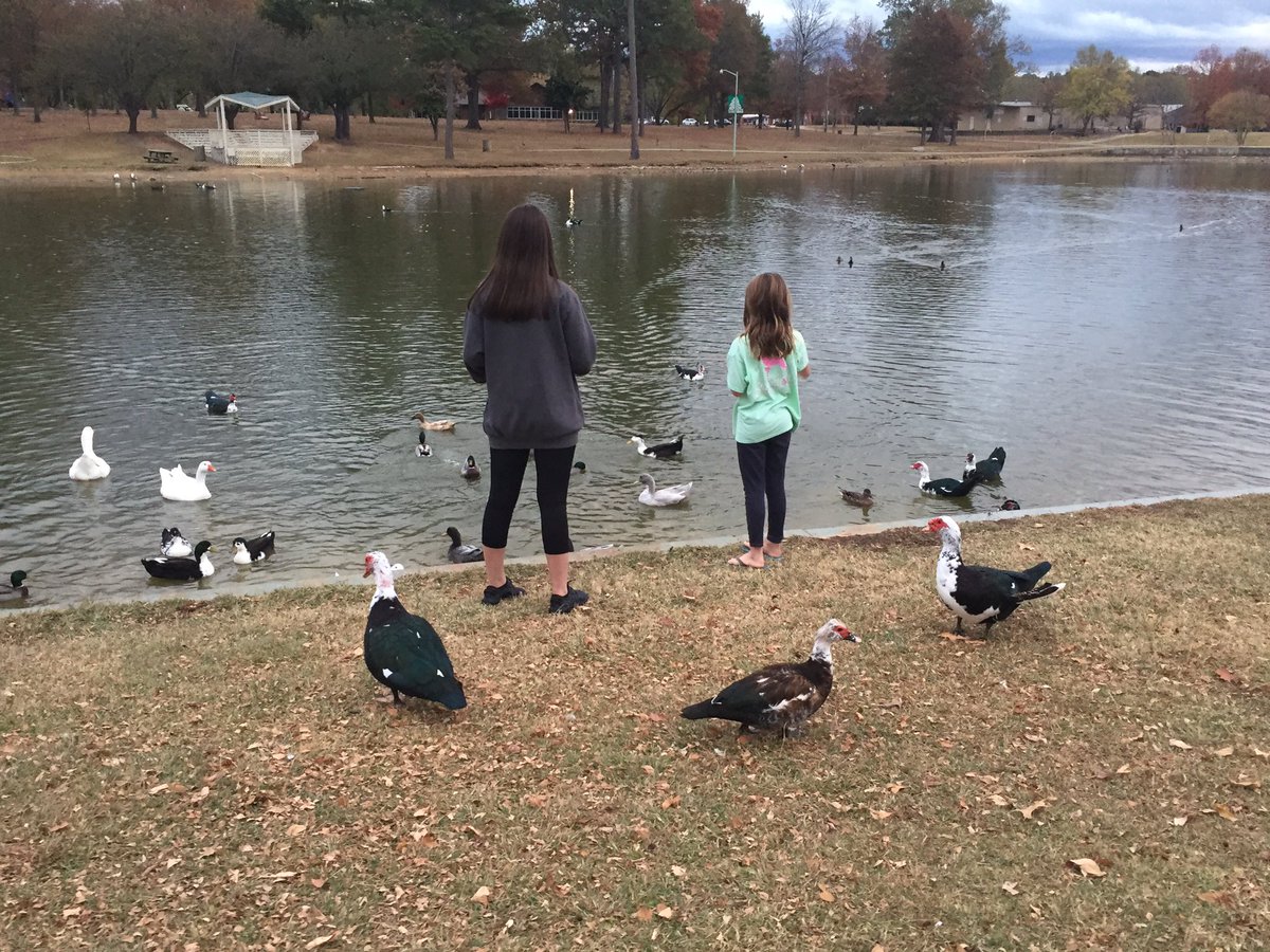 USPlayCoalition's tweet photo. Starting the day off with some early morning duck treats! Don't forget to #OptOutside #OptToPlayOutside REI https://t.co/C6002Z0lWx