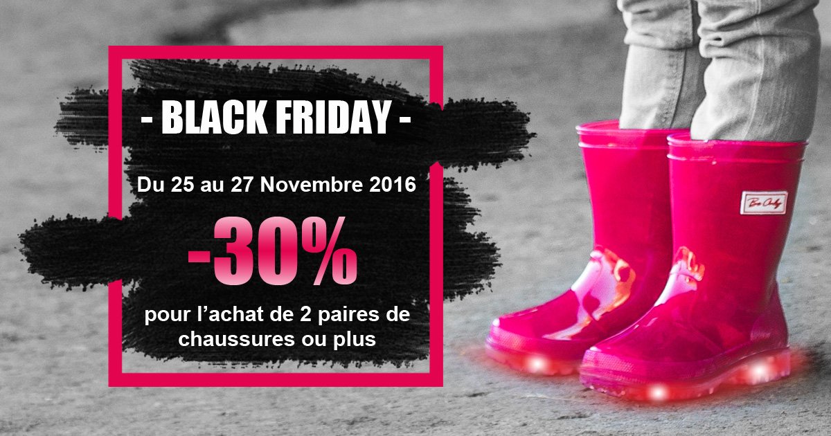 BeOnly_Officiel's tweet photo. BLACK FRIDAY, c'est ce week-end ! ⚡️
L'offre qui tombe à pic pour préparer les fêtes ! 🎁
► https://t.co/kbSNKTiue4  #blackfriday #rainboots https://t.co/OUf7nSRmO7