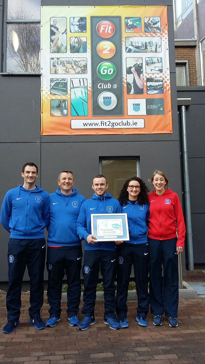 tudubfitness's tweet photo. The #fit2goclub of @ditofficial awarded the Silver White Flag Award by @irelandactive.Delighted to be given this for the second year running https://t.co/3QGzvvOwi7