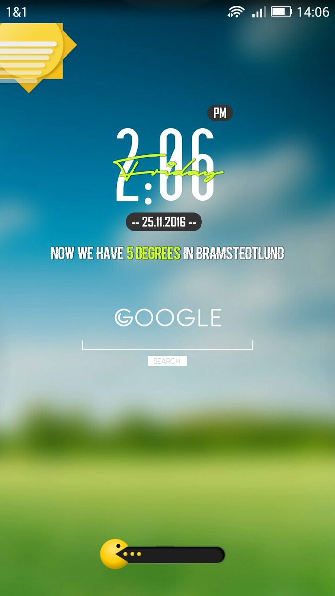 js0n1's tweet image. A Bit of Pacman 😀😀 #zooper #android #widgetlocker #homescreen #lockscreen