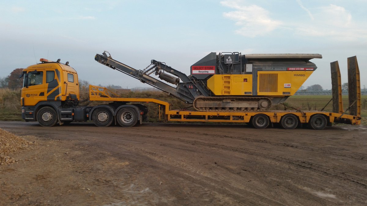 RM80 crusher going back out on hire